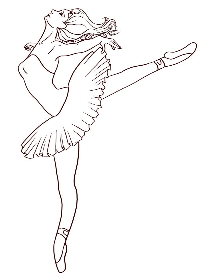 Free Printable Ballet Coloring Pages For Kids