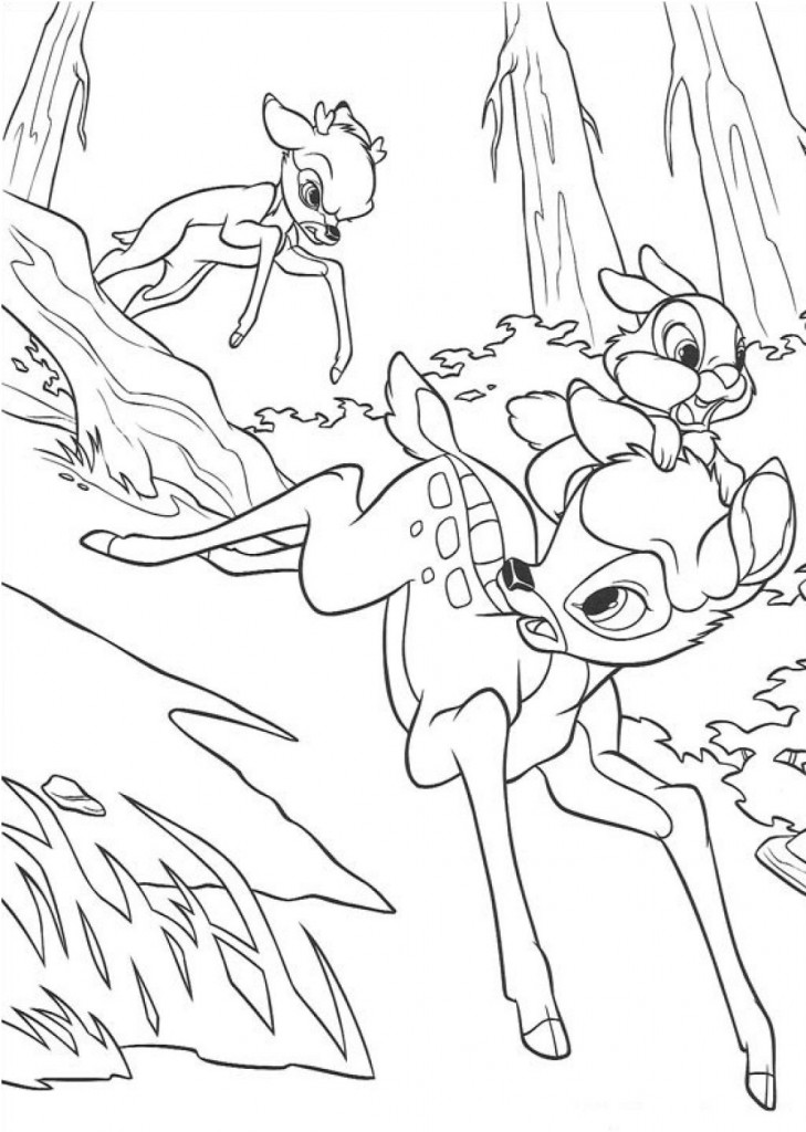 Bambi Coloring Page