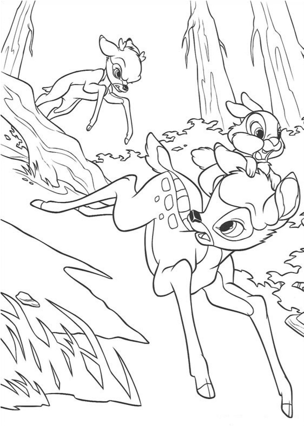 Download Free Printable Bambi Coloring Pages For Kids