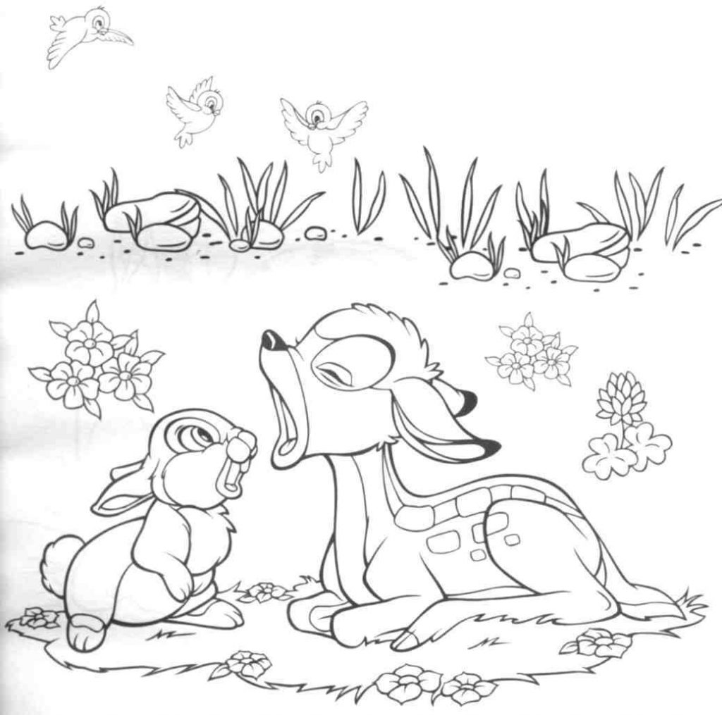 Bambi Coloring Pages Pictures