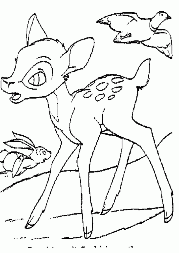 Bambi Coloring Pages Printable