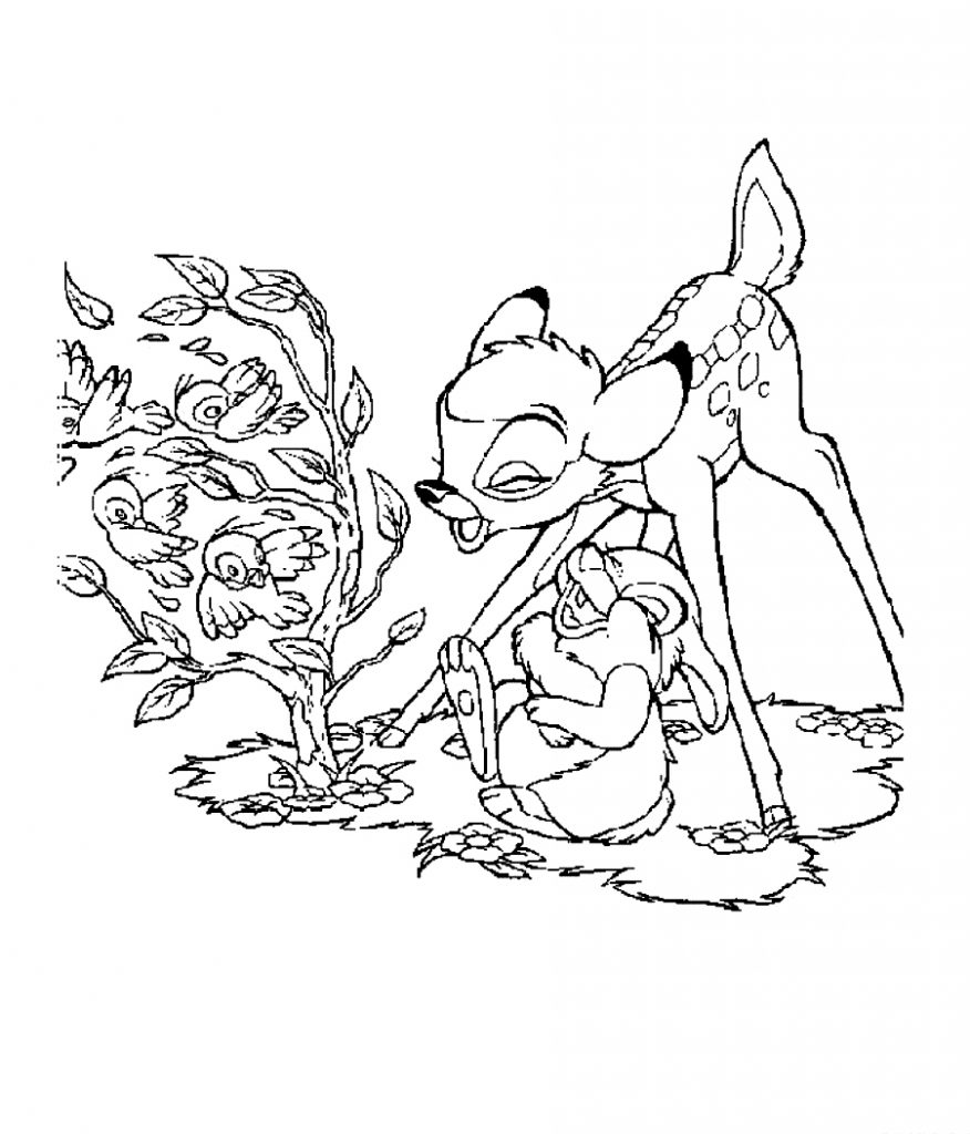 Bambi Coloring Pages To Print