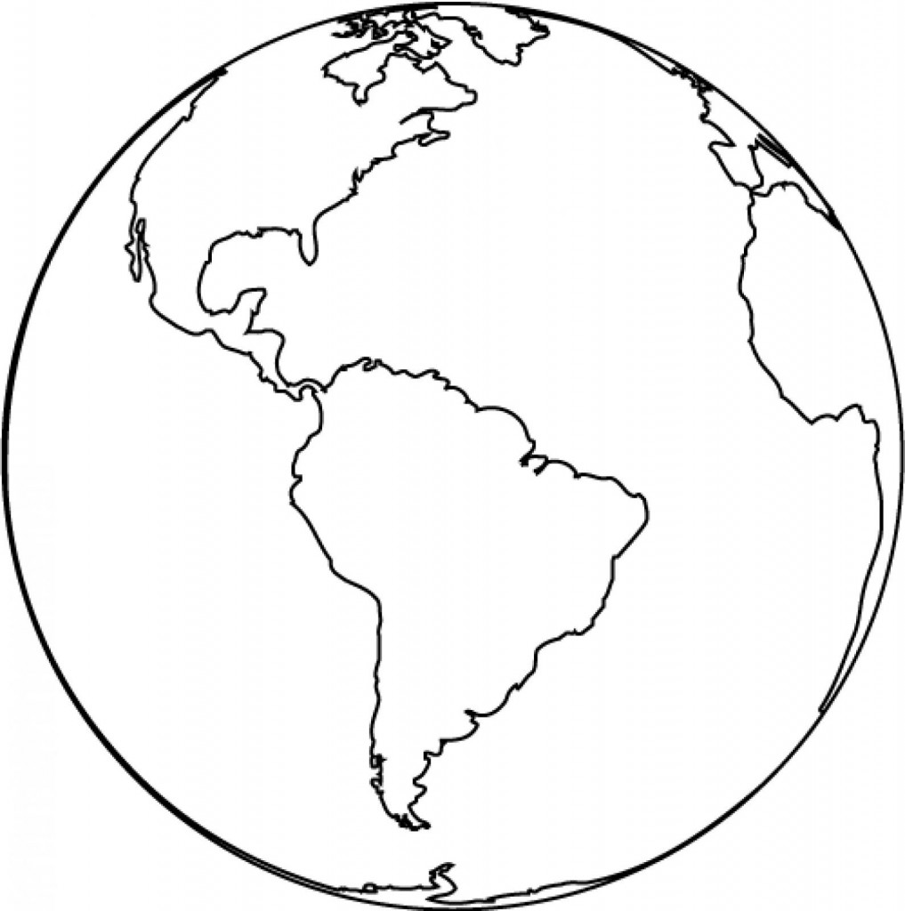 Coloring Page Earth