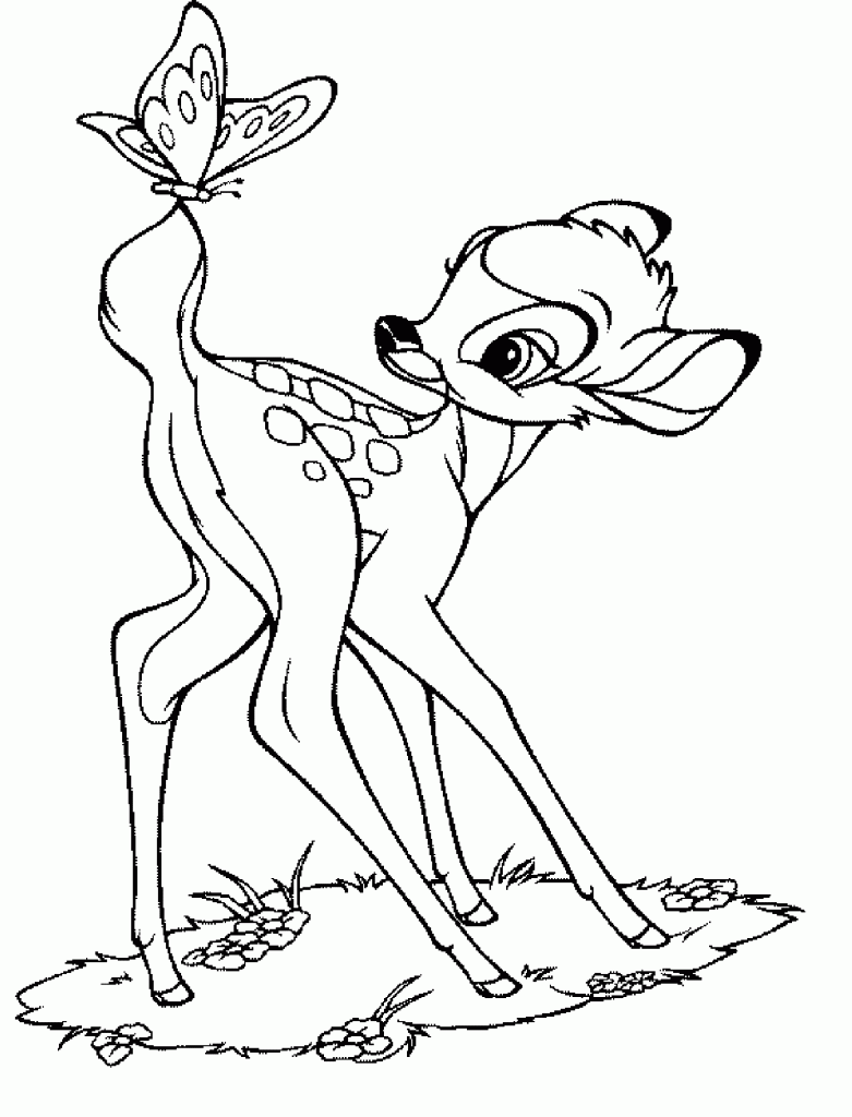 Coloring Page of Bambi