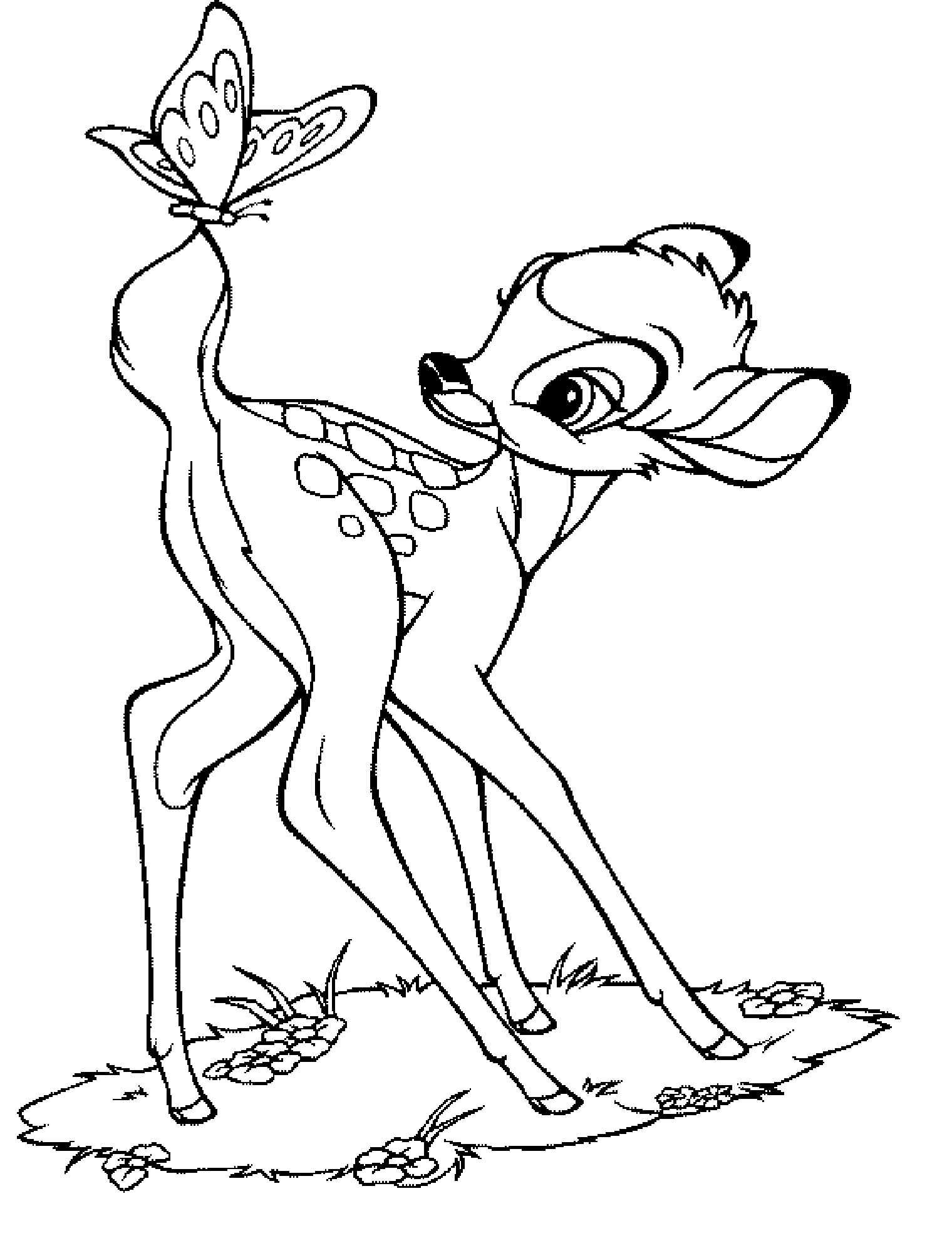 Download Free Printable Bambi Coloring Pages For Kids