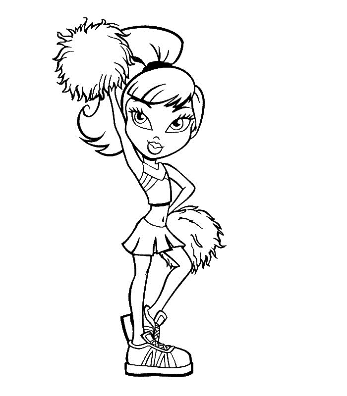 Coloring Pages of Cheerleader