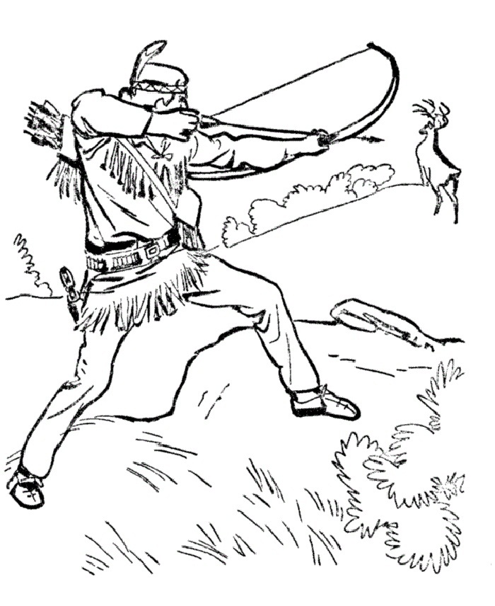 Deer Hunting Coloring Pages For Kids 6