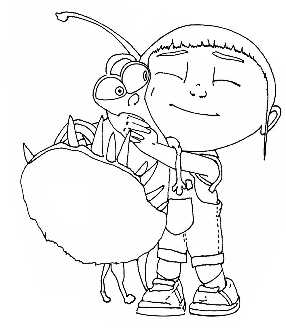 Gambar Free Printable Despicable Coloring Pages Kids Page Download di ...