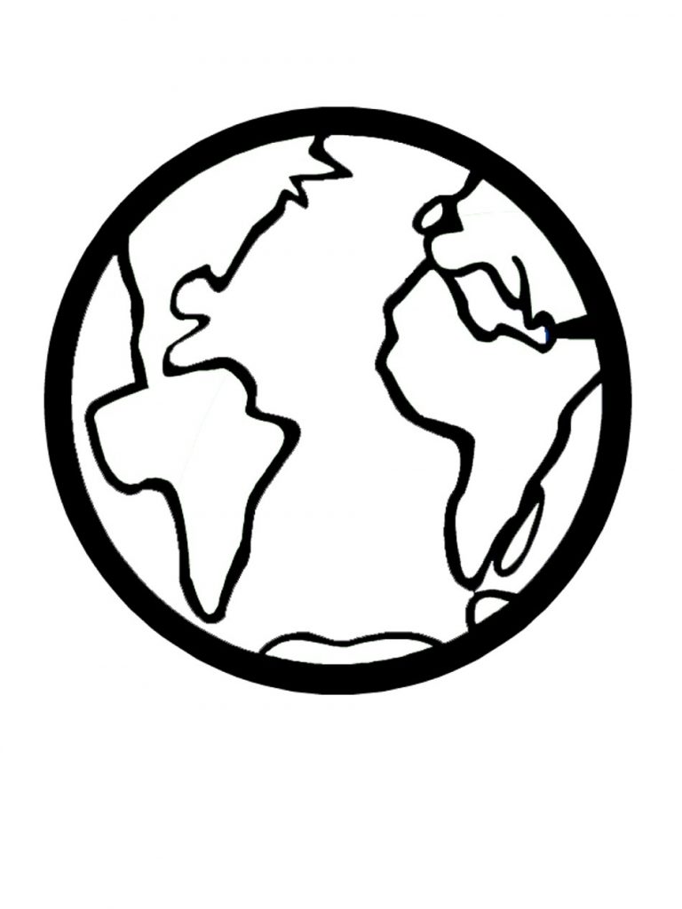 Earth Coloring Page