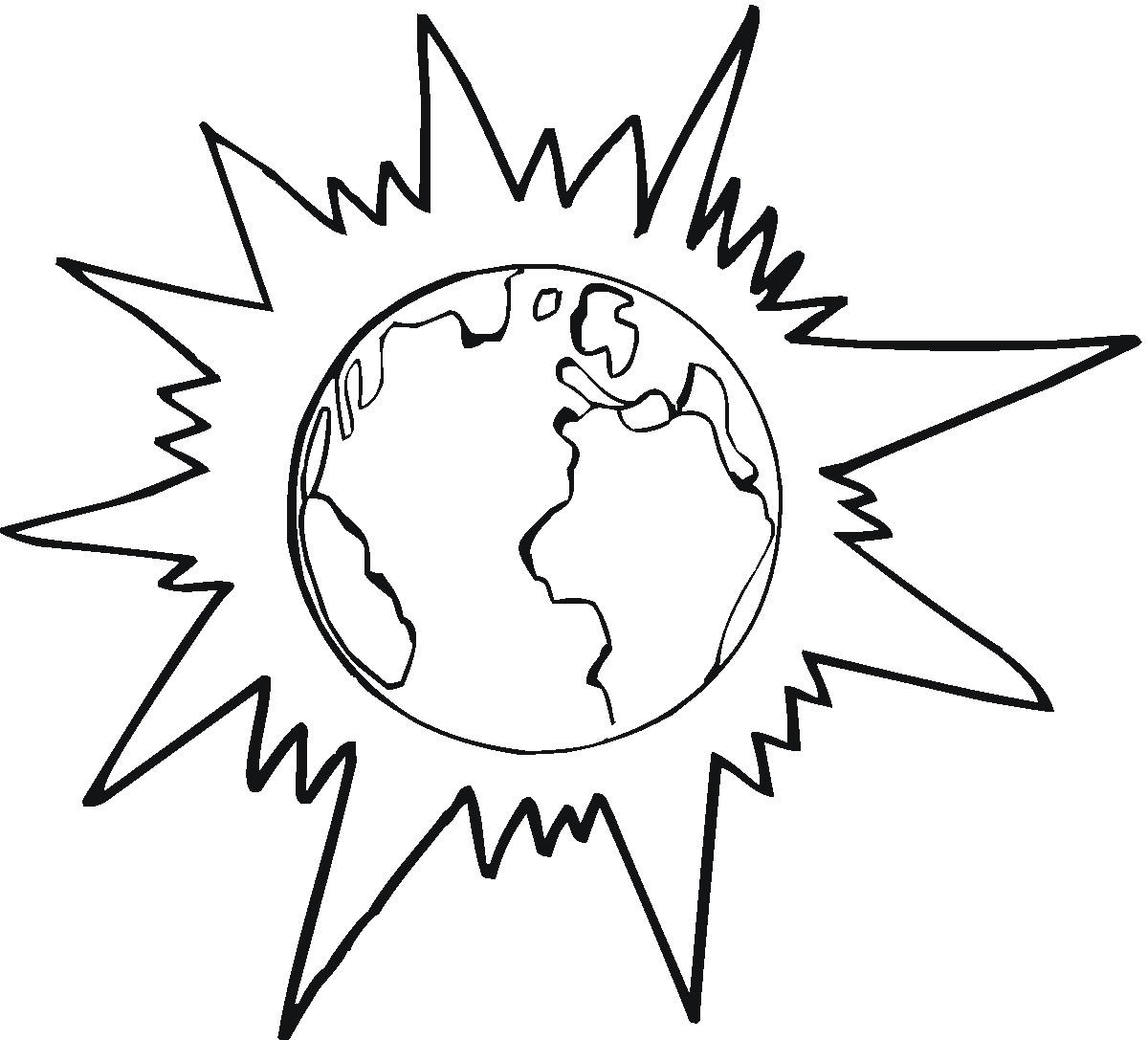 Free Printable Earth Coloring Pages For Kids