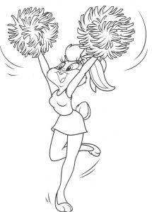 free printable cheerleading coloring pages for kids