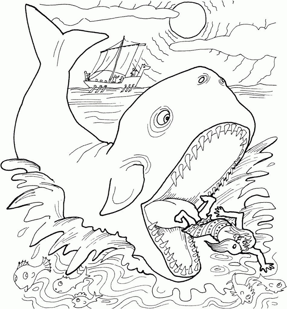 Free Printable Jonah And The Whale Coloring Pages For Kids Free Printable Jonah And The Whale Coloring Pages For Kids