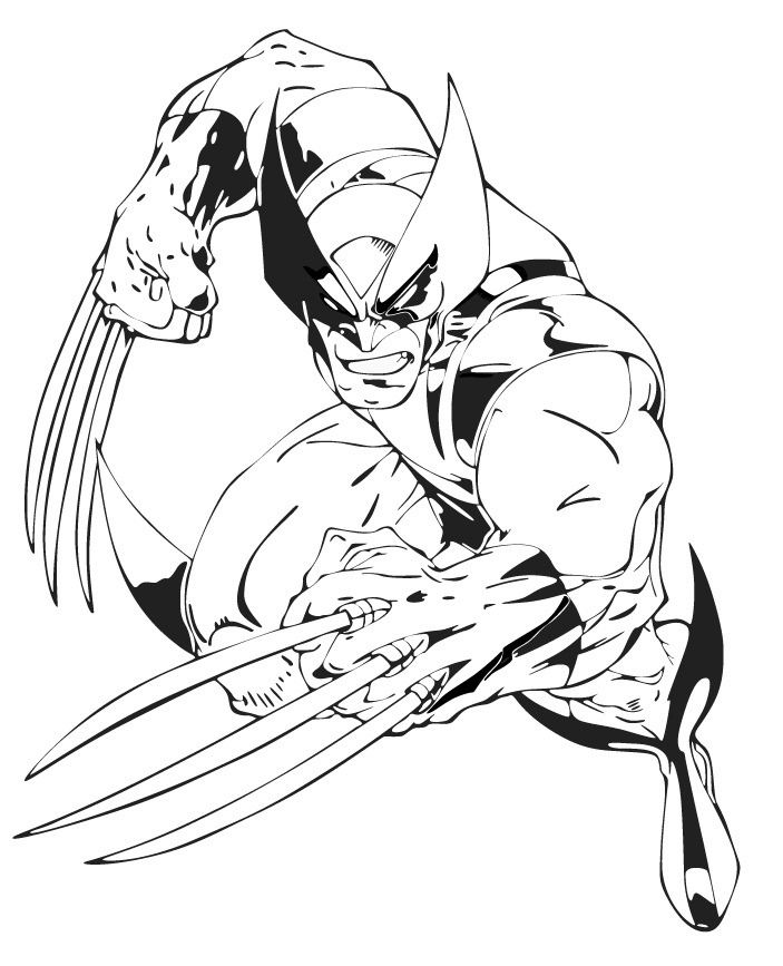 Free X Men Coloring Pages