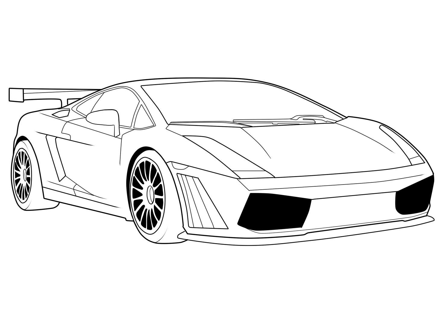 Download Free Printable Lamborghini Coloring Pages For Kids