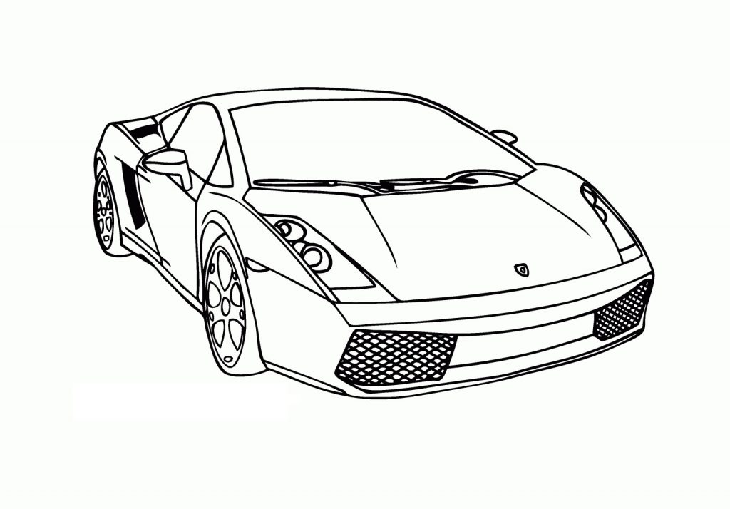 Lamborghini Coloring Page