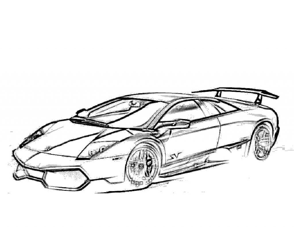 Lamborghini Coloriage A Imprimer