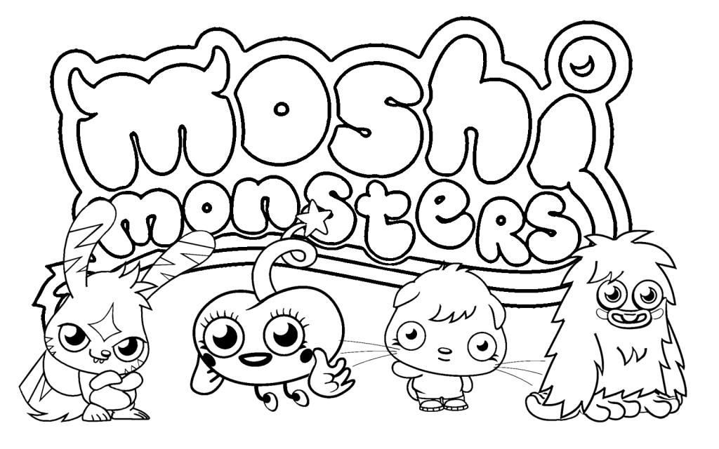 Moshi Monsters Coloring Pages