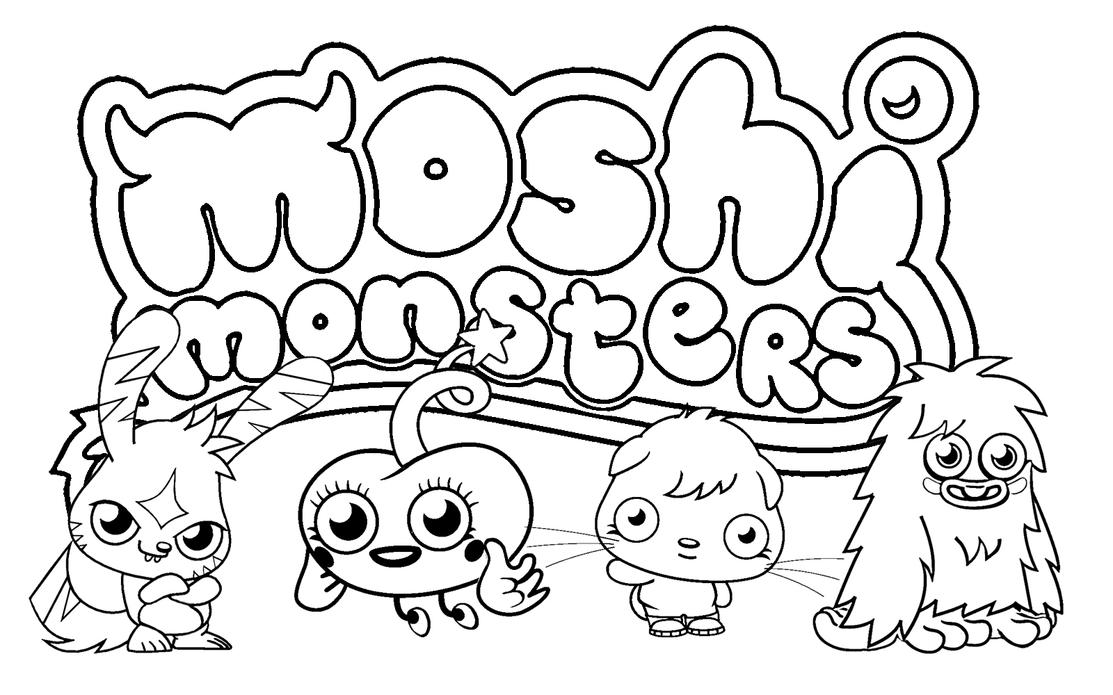 Free Printable Moshi Monster Coloring Pages For Kids
