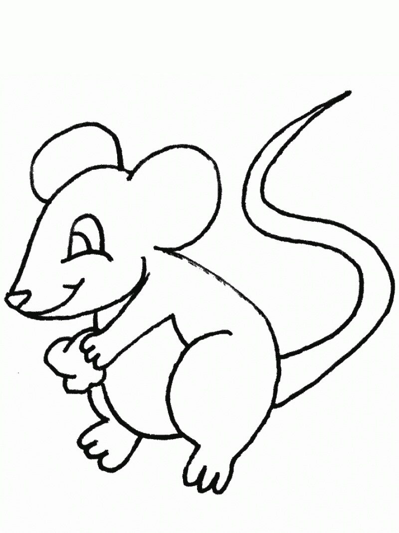 mouse coloring printable