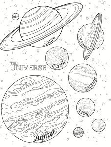 free printable planet coloring pages for kids