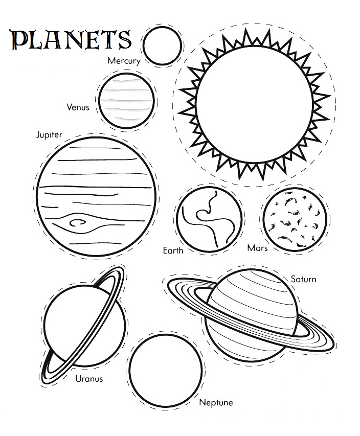 Planets Coloring Pages