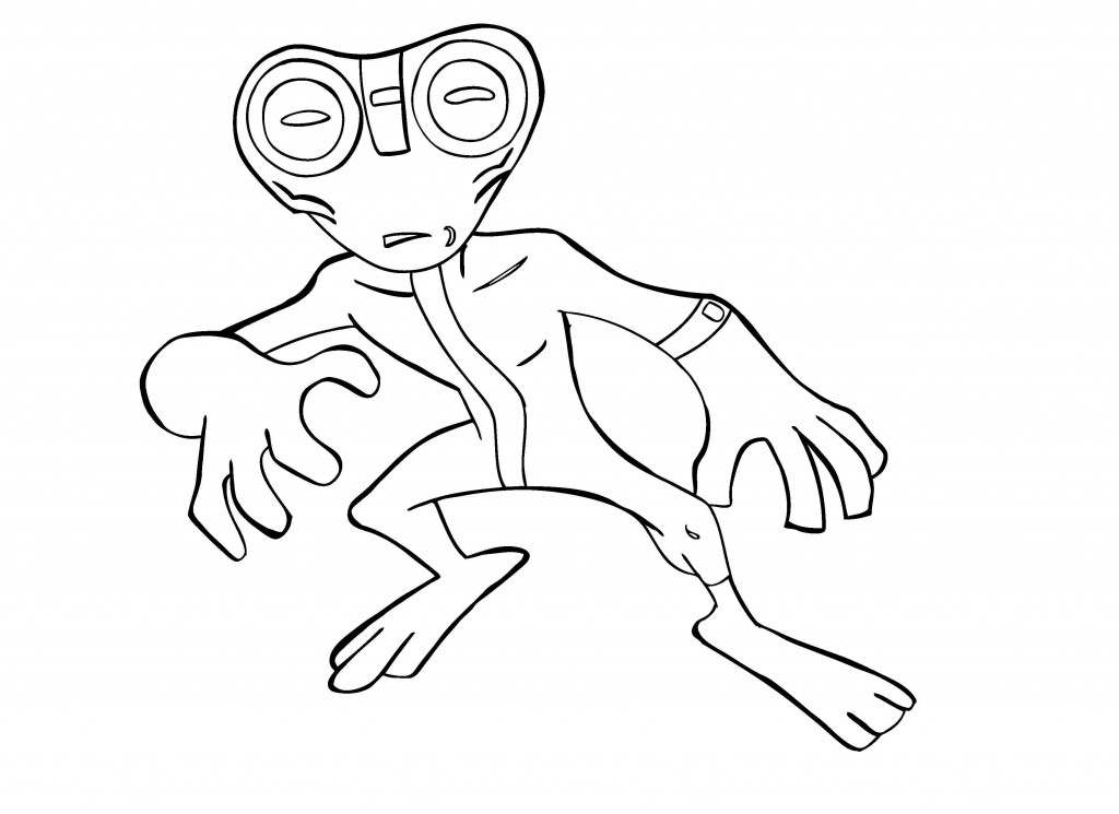 Printable Alien Coloring Pages