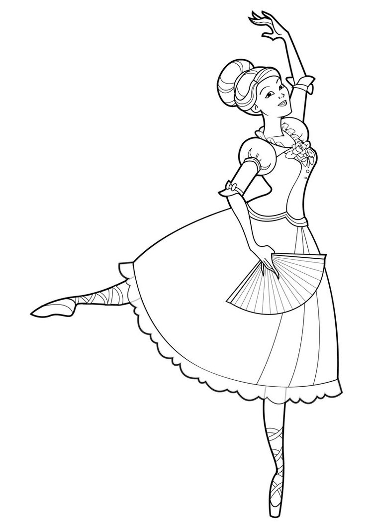 Printable Ballet Coloring Pages