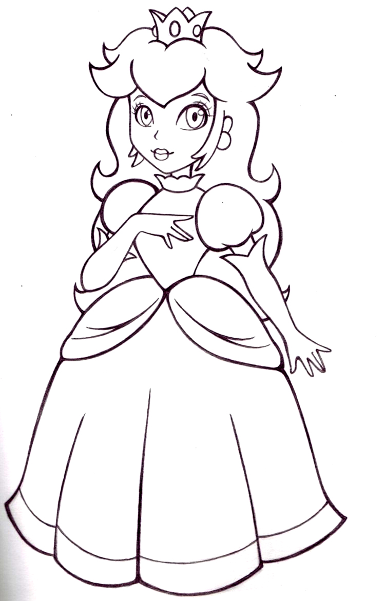 baby rosalina coloring pages