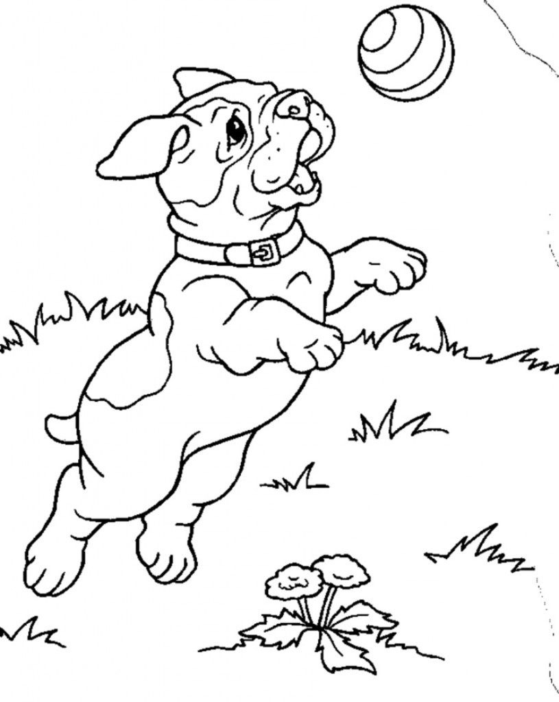 Printable Puppies Coloring Pages