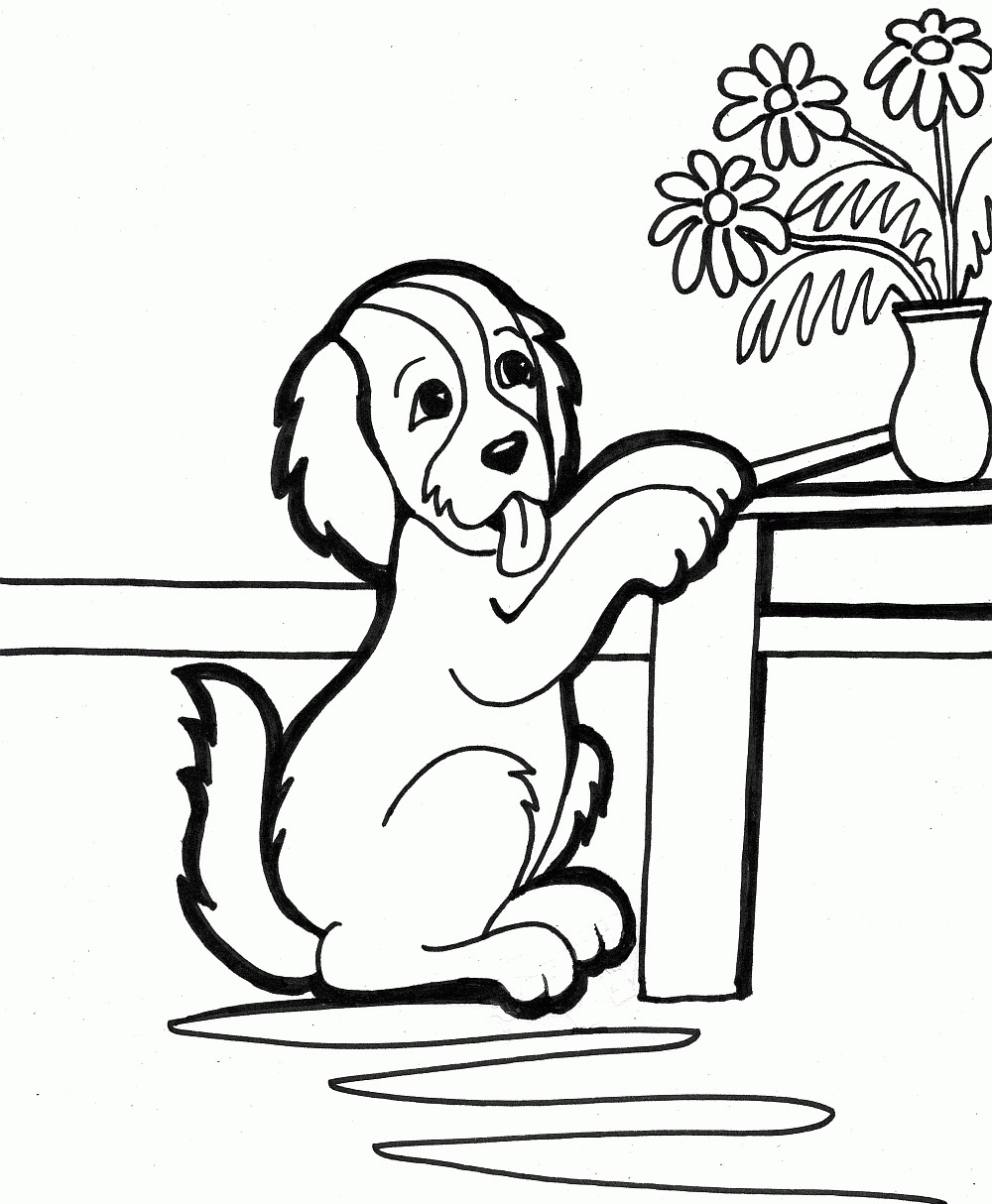 Puppy Coloring Sheets Ukrainecards