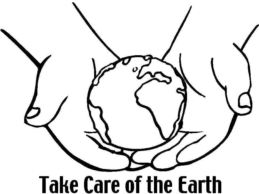 Take Care Of The Earth Coloring Page