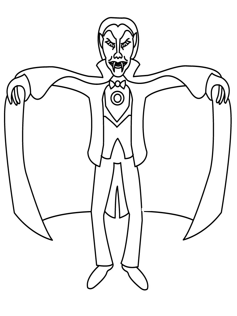 vampire coloring pages