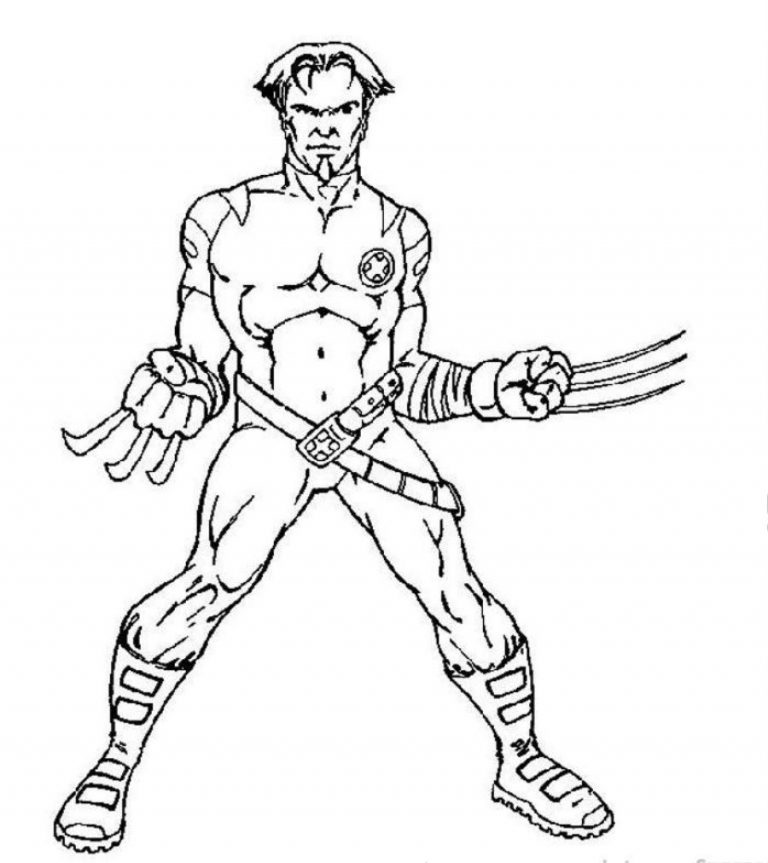 Free Printable X Men Coloring Pages For Kids