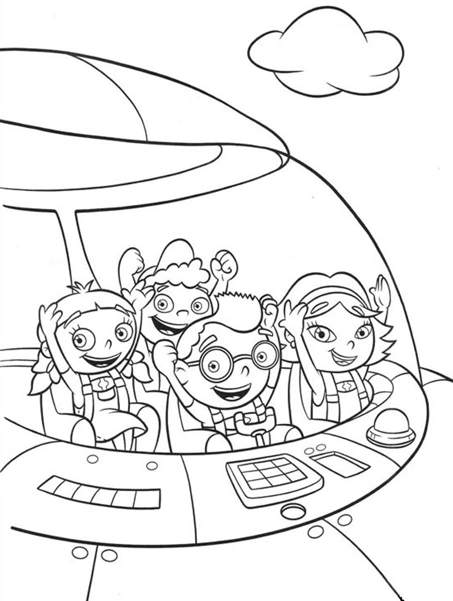 little einstein rocket ship coloring pages