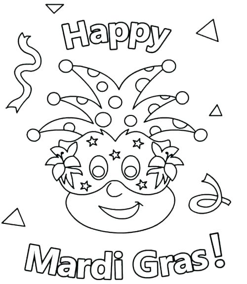 Free Printable Mardi Gras Coloring Pages For Kids