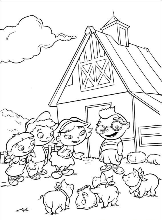 Little Einsteins Coloring Page Farm