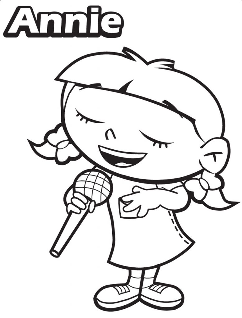 Little Einsteins Coloring Pages - Annie Singing