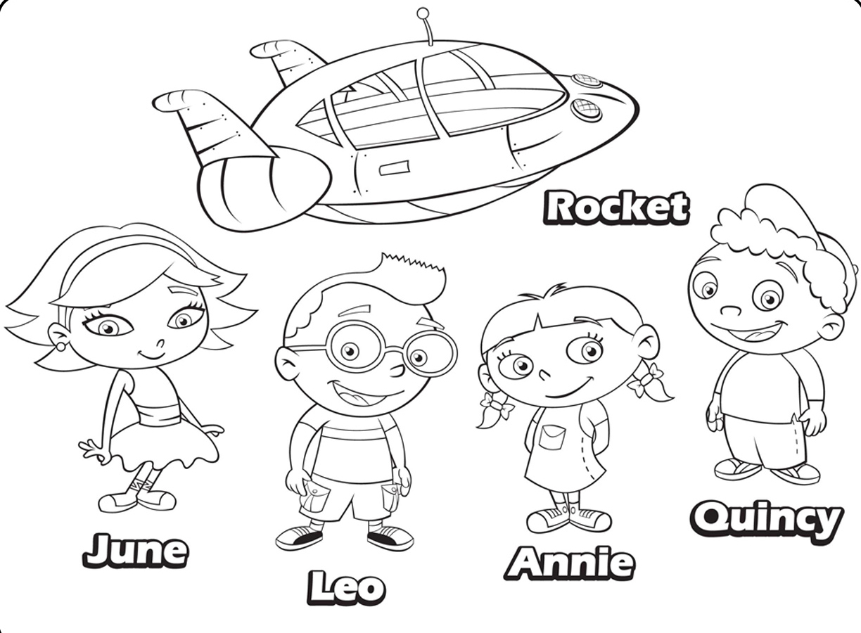 little einsteins annie coloring pages