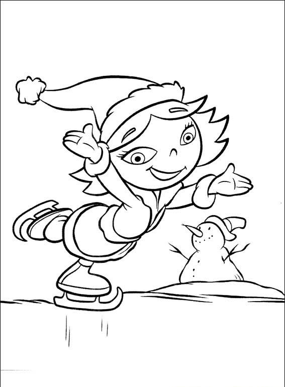 Little Einsteins Coloring Pages Ice Skating