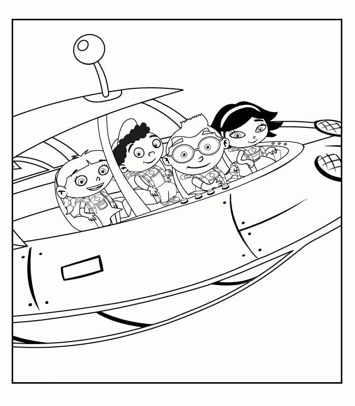 little einstein rocket ship coloring pages