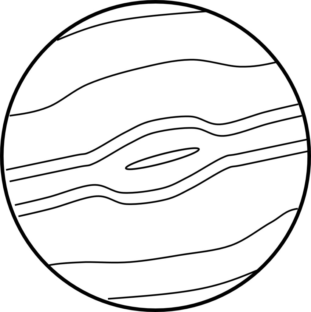 Planet Jupiter Coloring Page