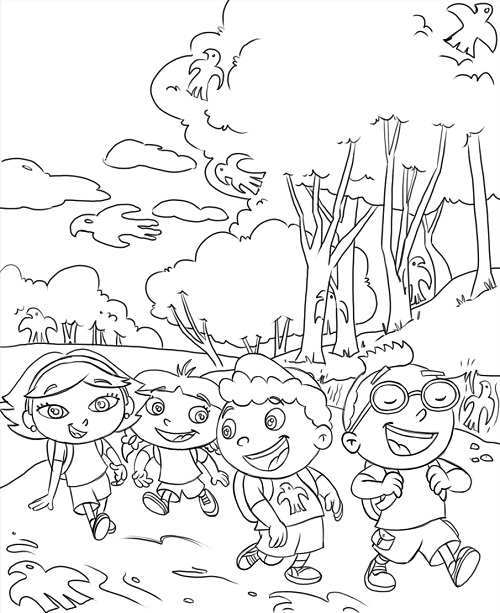 Printable Little Einsteins to Color