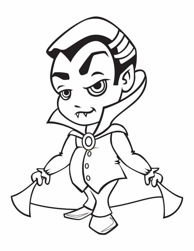 Free Printable Vampire Coloring Pages For Kids