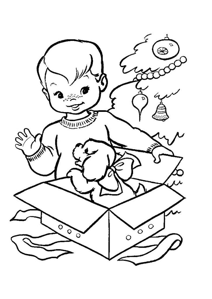 Baby Boy Coloring Pages