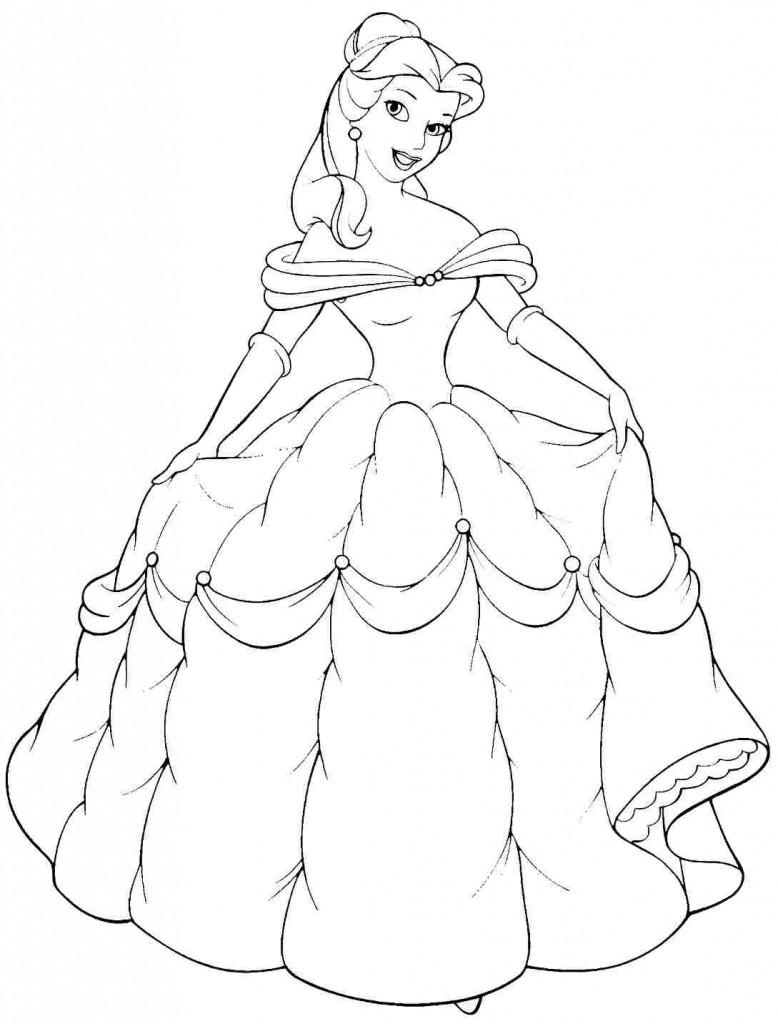 Belle Coloring Pages to Print