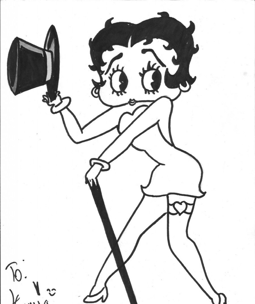 Betty Boop Coloring Pages Photos