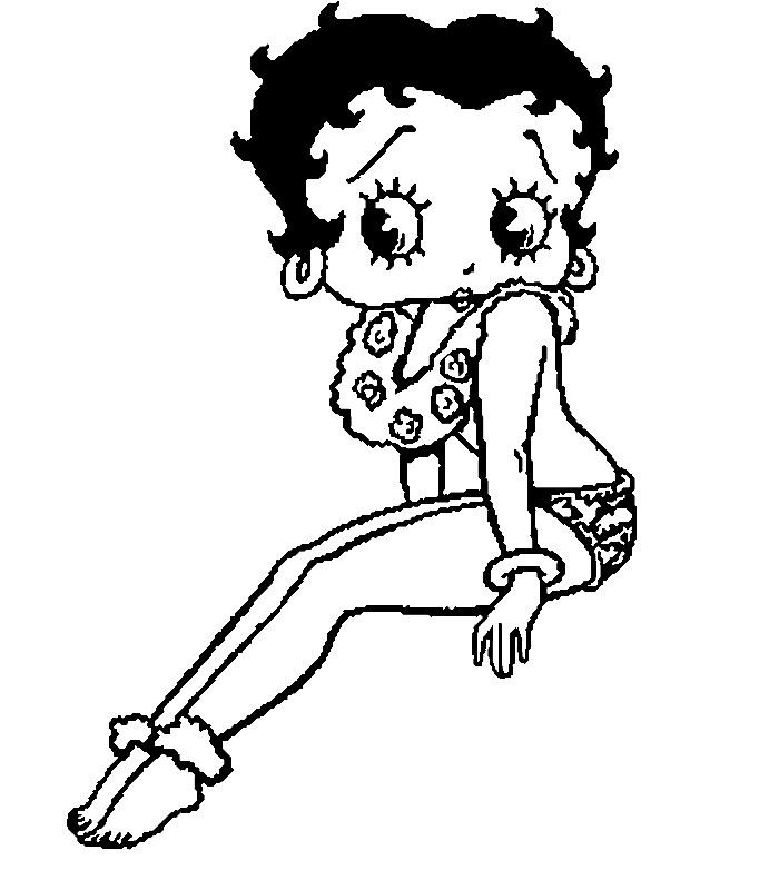 Betty Boop Coloring Pages Printable