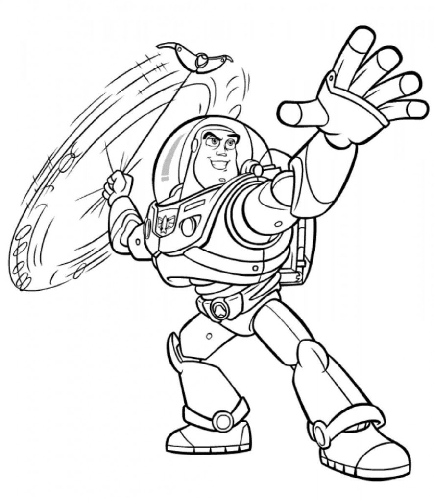 free printable buzz lightyear coloring pages for kids