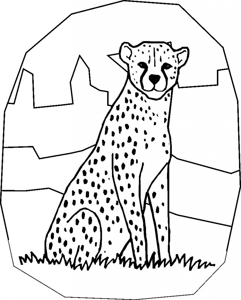 Cheetah Print Coloring Pages