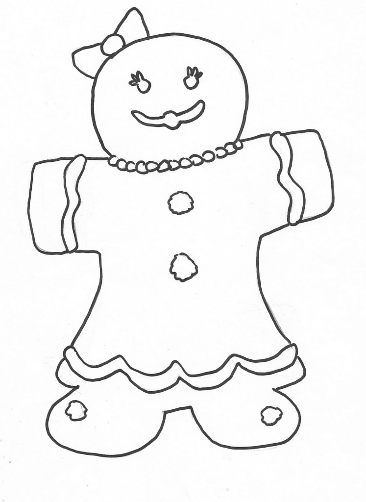 Coloring Pages Gingerbread Man